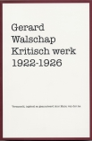 Gerard Walschap. Kritisch werk 1922-1926