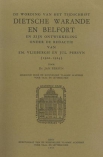 De wording van het tijdschrift Dietsche Warande en Belfort en zijn ontwikkeling onder de redactie va
