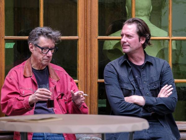 Herman Brusselmans en Roderik Six tijdens Literair Zomerlief