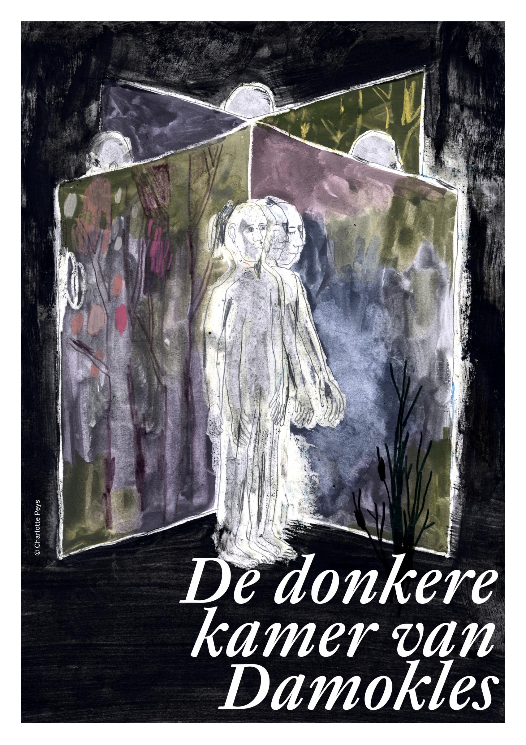 Geïllustreerde cover De donkeren kamer van Damokles