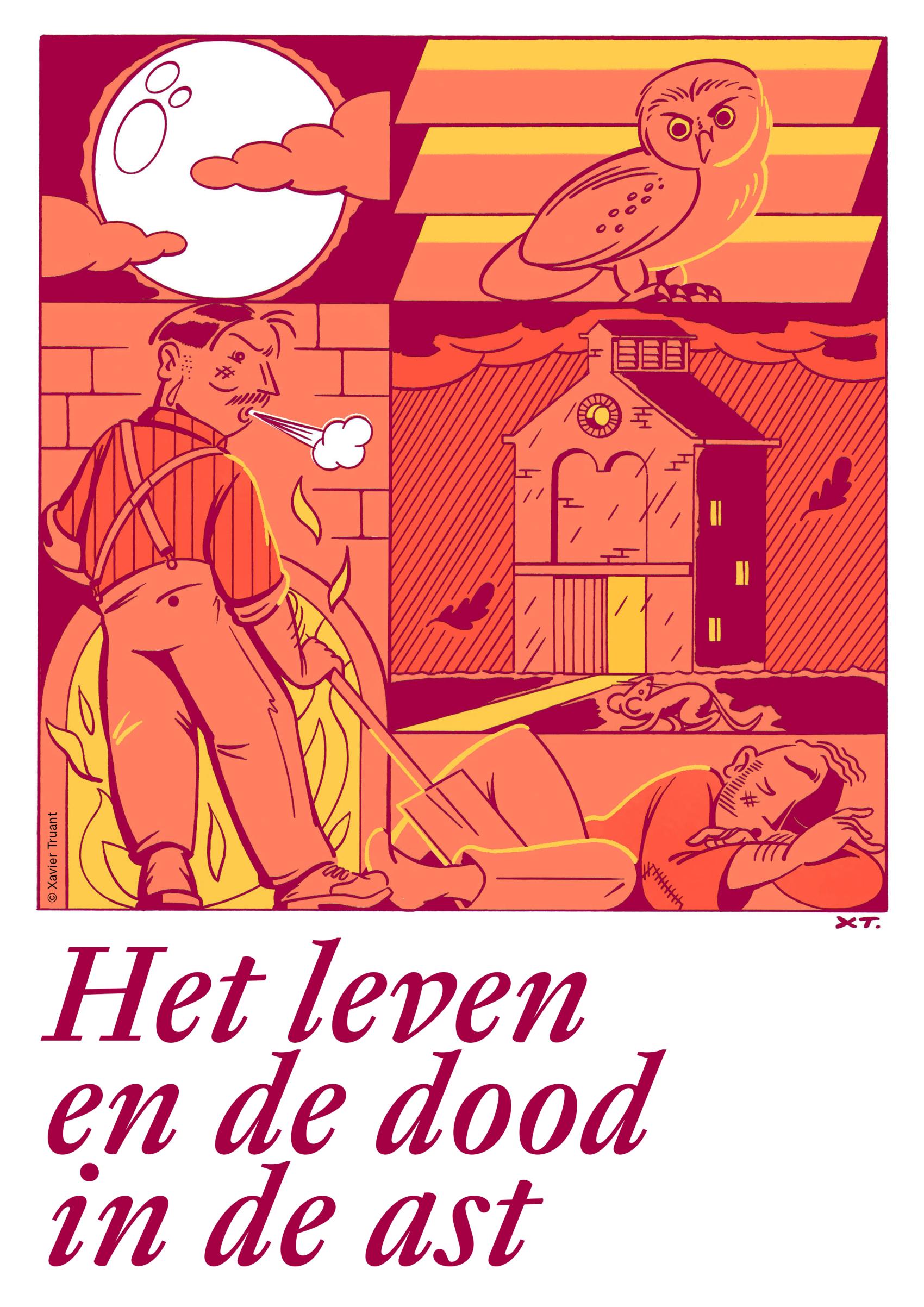 Geïllustreerde cover Het leven en de dood in de ast