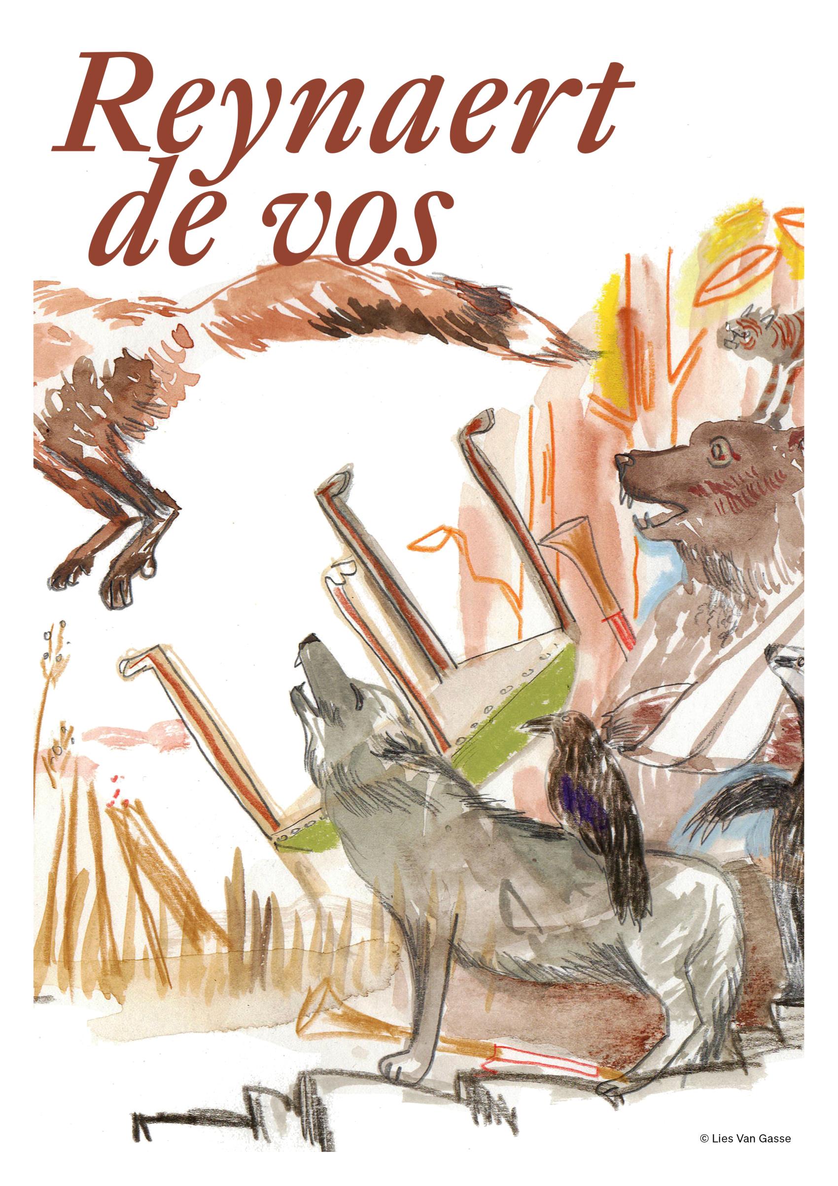 Geïllustreerde cover Reynaert de vos