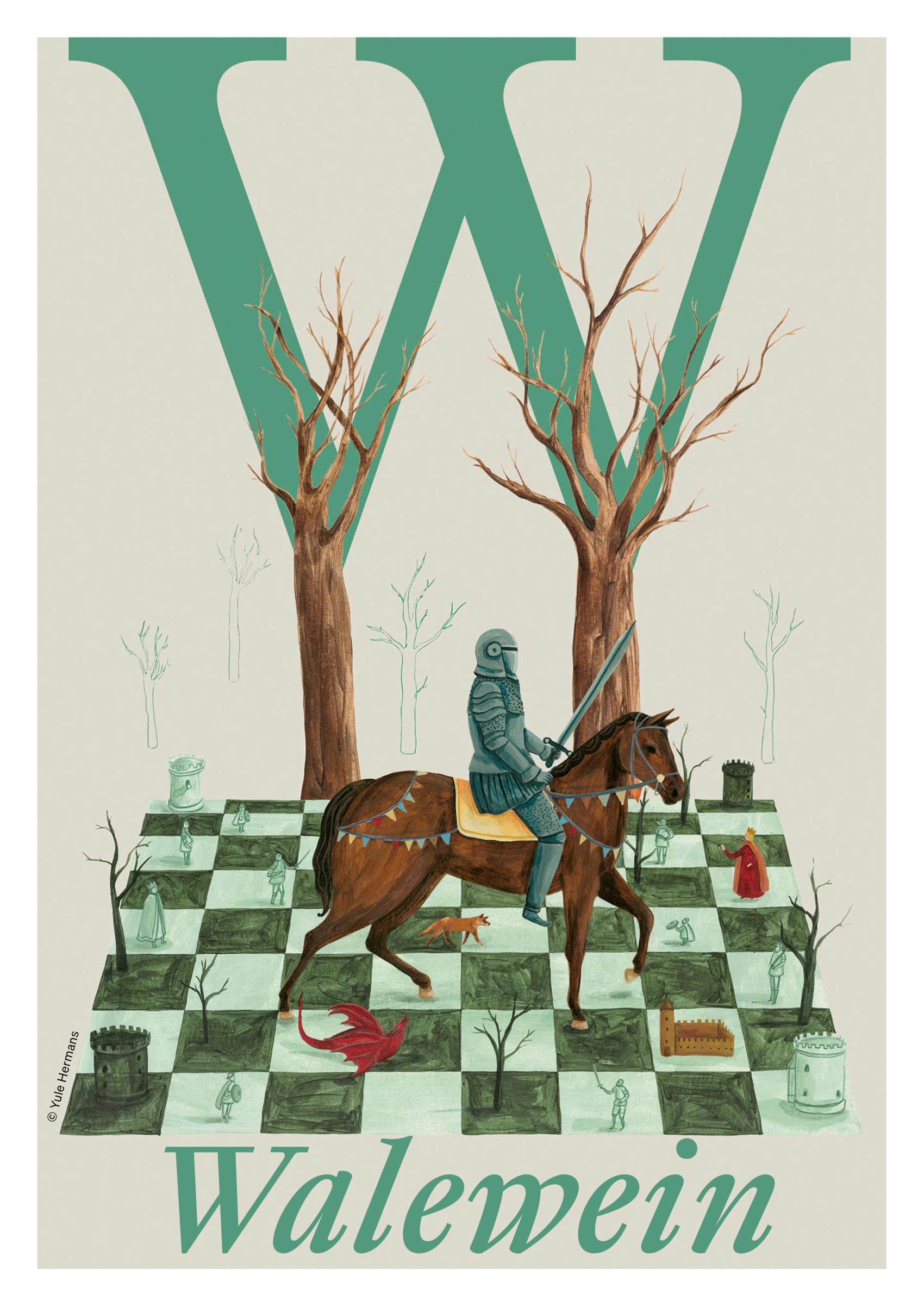 Geïllustreerde cover Walewein