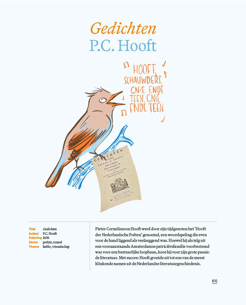 pagina uit het boek 'Boeken die blijven' over P.C. Hooft
