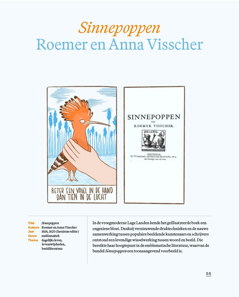 pagina uit het boek 'Boeken die blijven' over Sinnepoppen