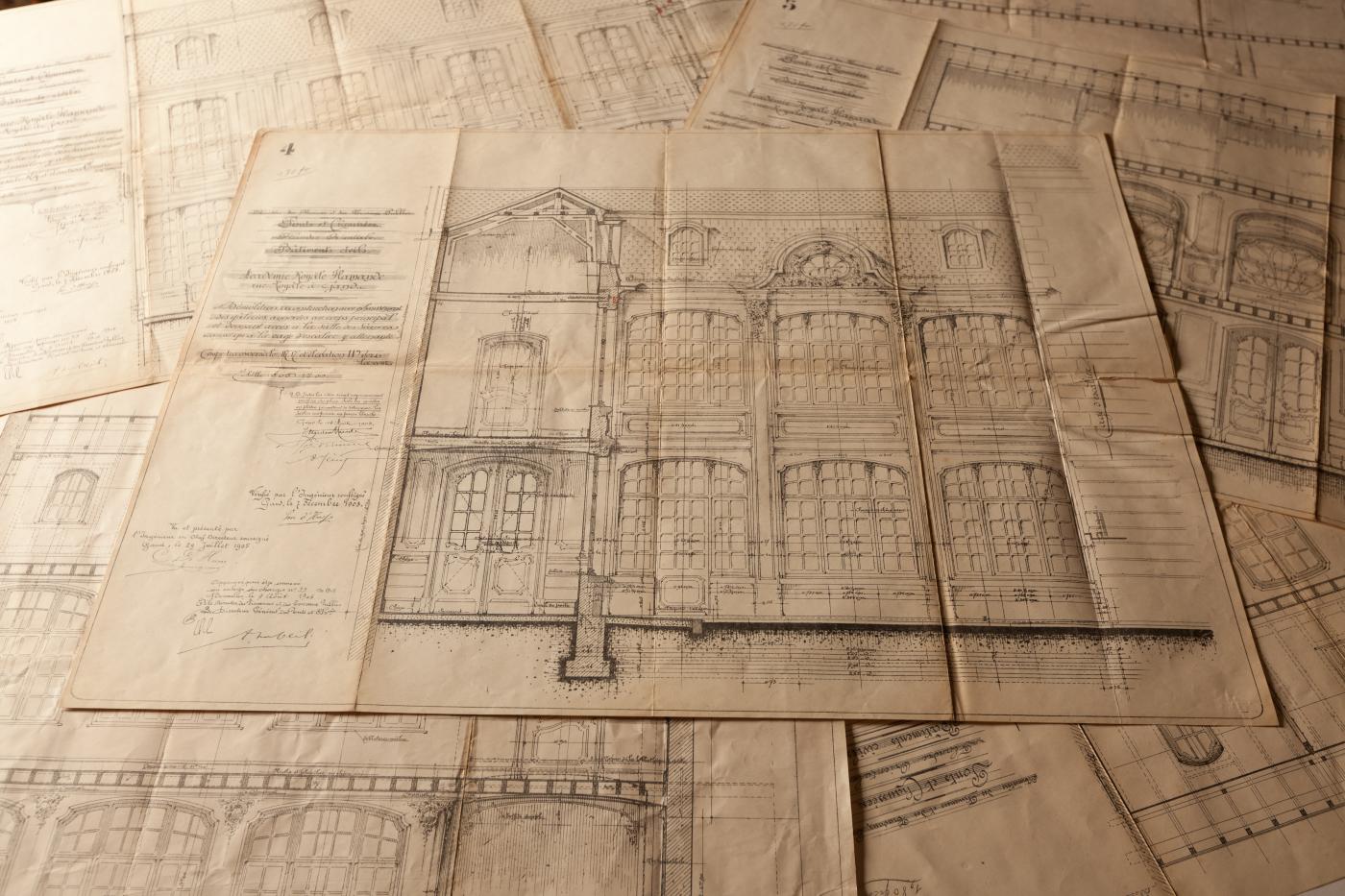 schetsen gebouw