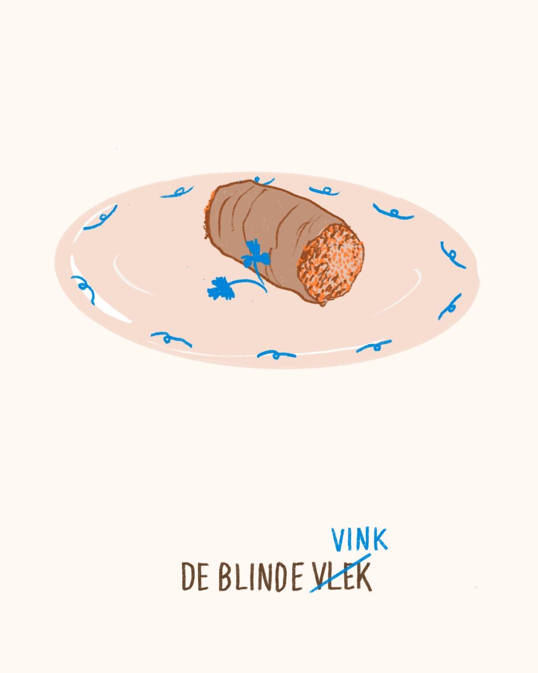 illustratie blinde vlek/vink door Iris Van Robays