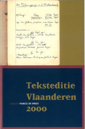 Teksteditie Vlaanderen 2000. Verslagen van de lezingen en toespraken gehouden op de Studiedag ”
