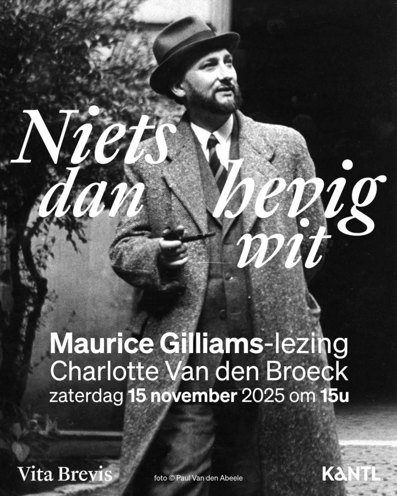 Charlotte Van den Broeck houdt eerste Maurice Gilliams-lezing