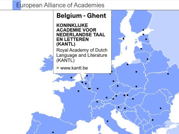 De KANTL maakt deel uit van the European Alliance of Academies