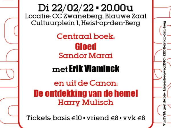 Literatuuravond ‘Tussen de letters’ IV