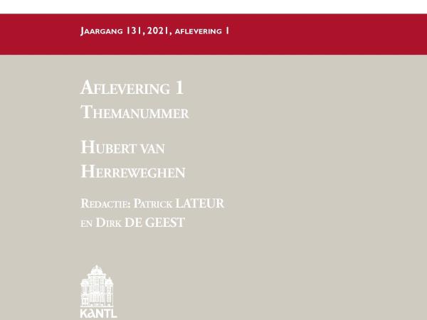 Pas gepubliceerd: V&M-nummer over Hubert van Herreweghen
